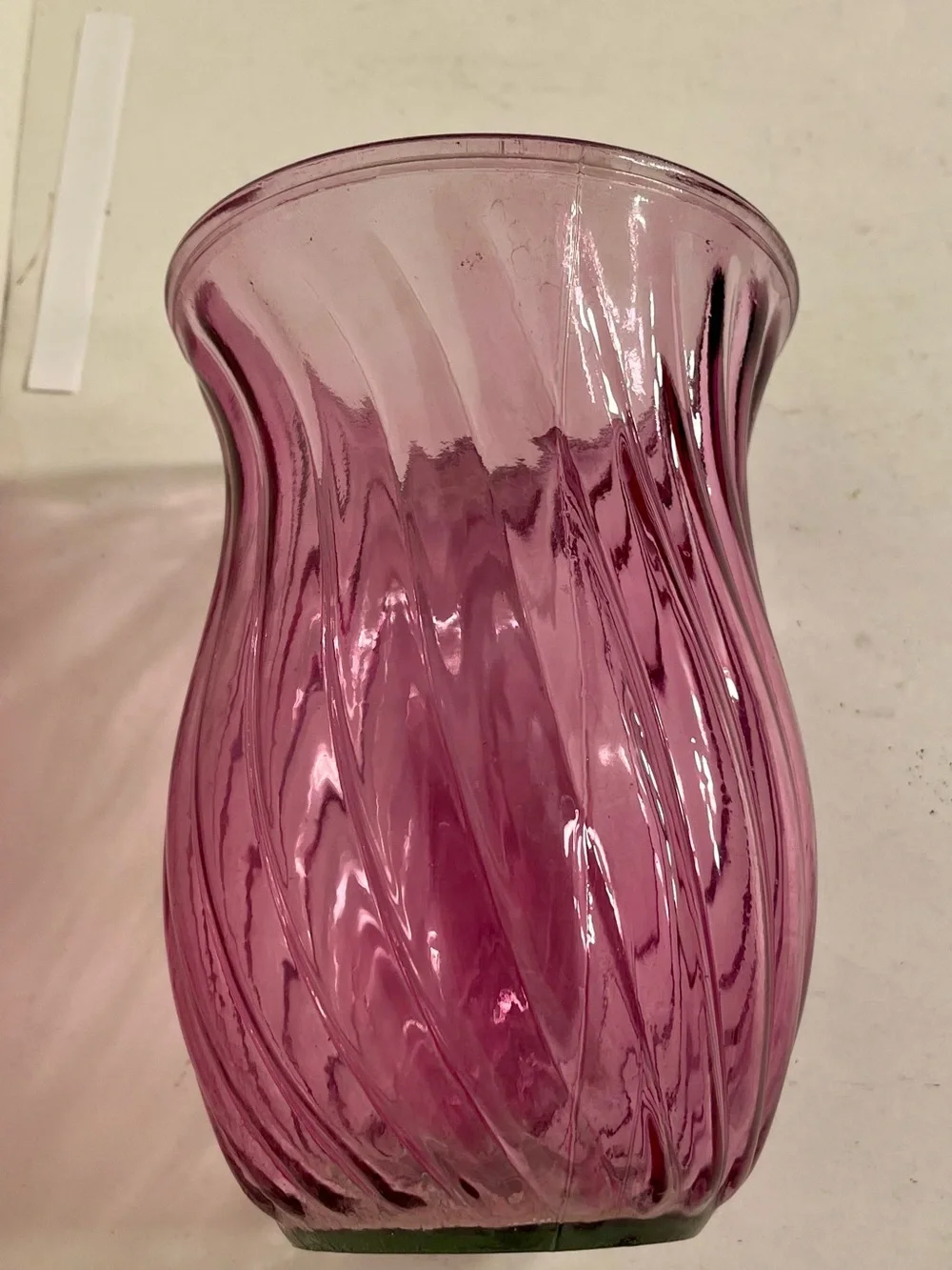 Amber Brown Glass Vase - Home/Room Decor